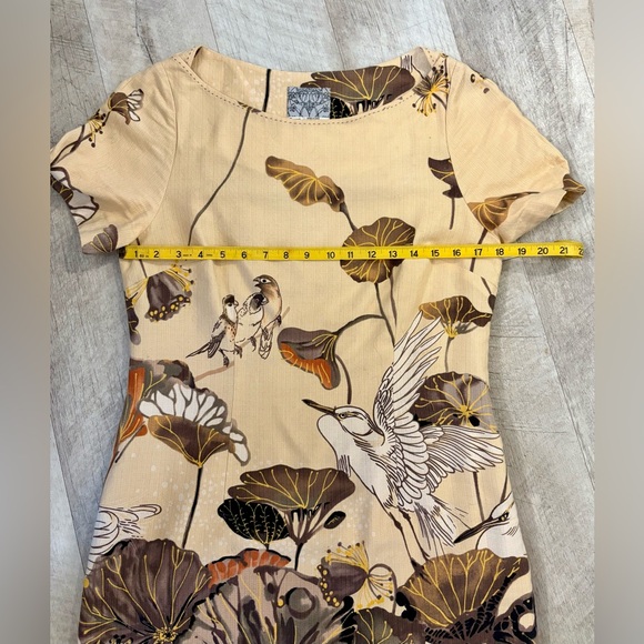 Anthropologie Floreat Snowy Egret Dress - Picture 8 of 11